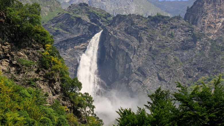 Serio Waterfall in Italy