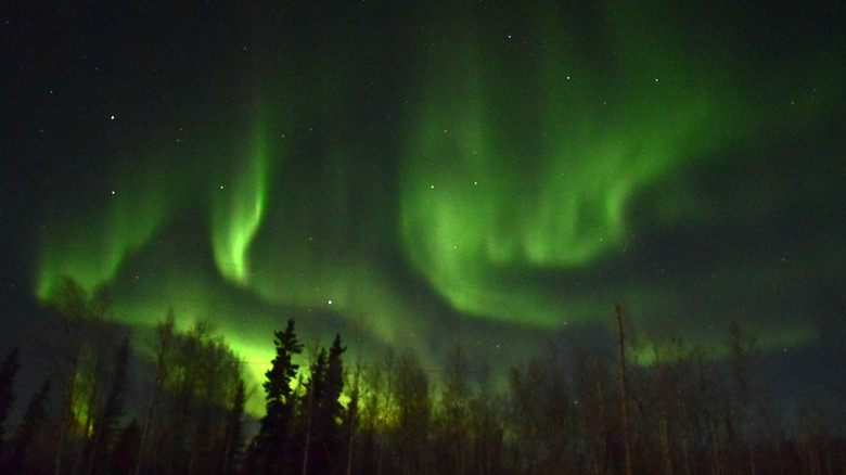 The northern lights near Fairbanks and North Pole