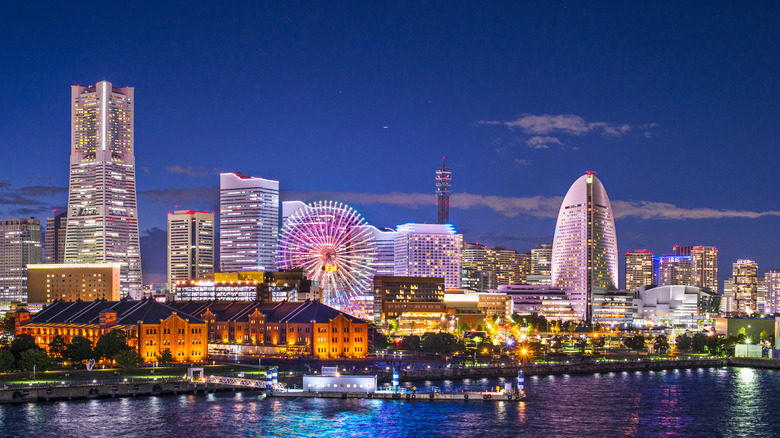 Aerial view of Yokohama City