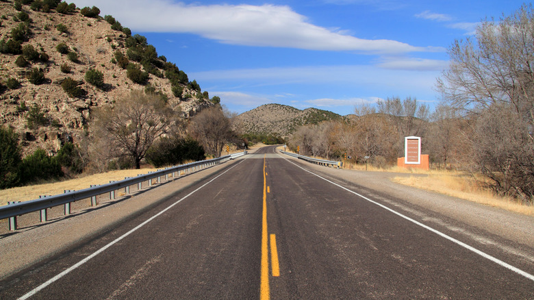 A scenic stretch of Billy the Kid National Scenic Byway