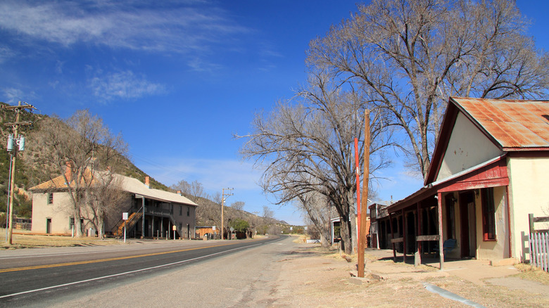 The historic main street of Lincoln, NM