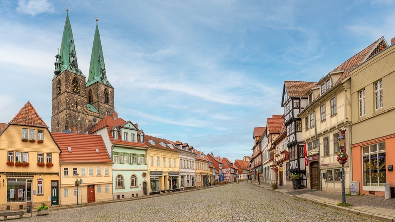 The half-timbered buildings of Quedlinburg