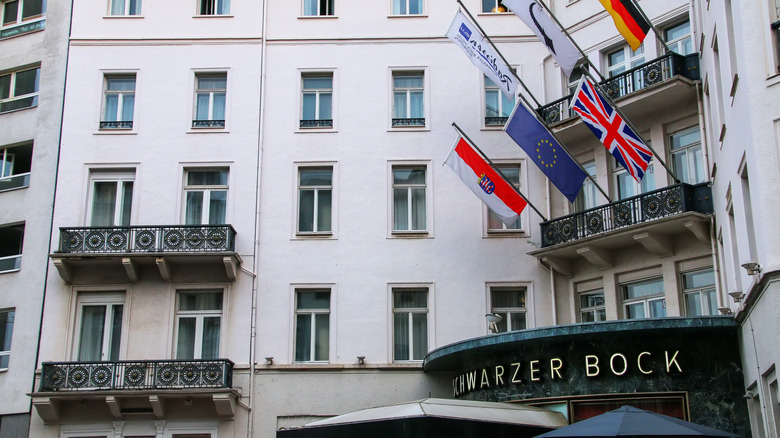 The front of Hotel Schwarzer Bock in Ansbach