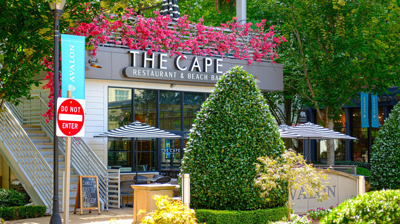 Exterior of The Cape, a South African restaurant in Avalon