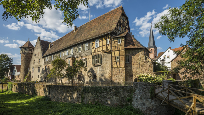 Part of the Burg Michelstadt castle in Germany