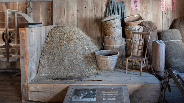 Shrimp fishing gear from historic village at China Camp State Park