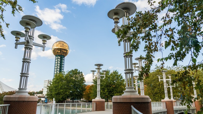 The Sunsphere at World's Fair Park in Knoxville, Tennessee