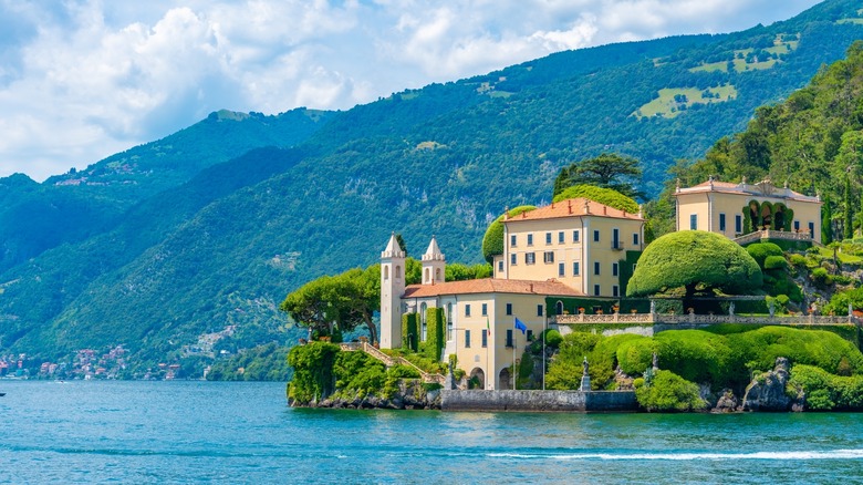 Lakeside Villa del Balbianello along Lake Como