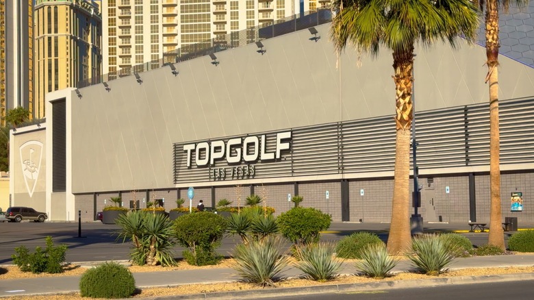 Exterior of Topgolf Las Vegas