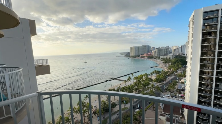 View of Waikiki Beach from The Twin Fin