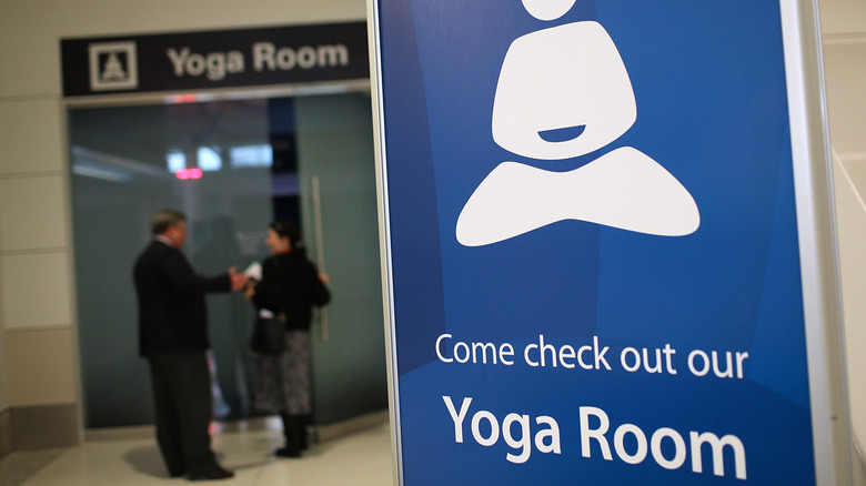 Yoga room, San Francisco airport