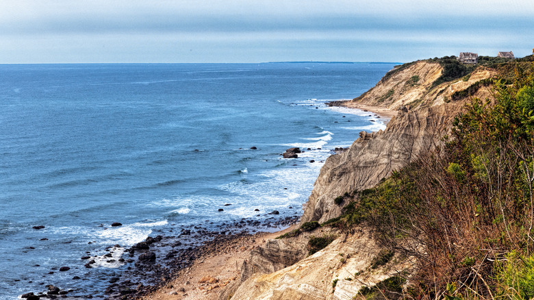 cliff in Block Island