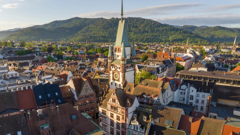 Freiburg im Breisgau at sunrise