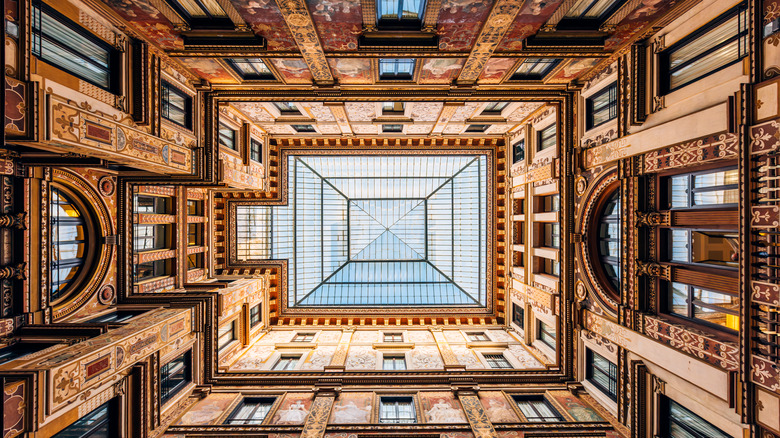 Cieling of Galleria Sciarra