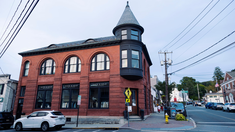 Buildings on Main Street, downtown Port Jefferson, New York