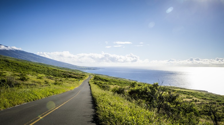 Scenic coastline along Maui.