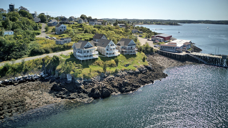 Bird's eye view of the Bold Coast Byway