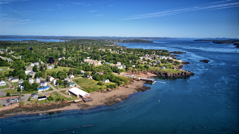 The coast off Eastport Maine on the Bold Coast