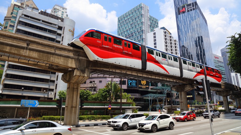 the KL Monorail part of the Rapid KL Transit system