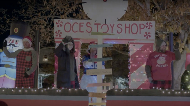 An Oces Toy Shop float during the annual Christmas Parade in Berlin, Maryland