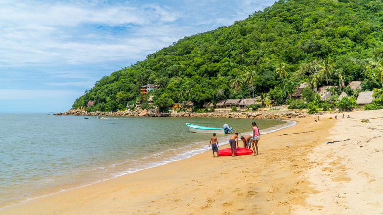 The beach in Yelapa, Mexico