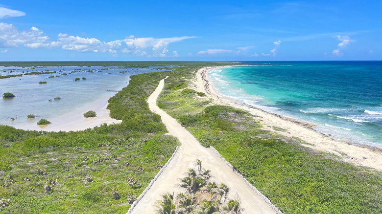 View from Punta Sur Eco Beach Park in Cozumel.