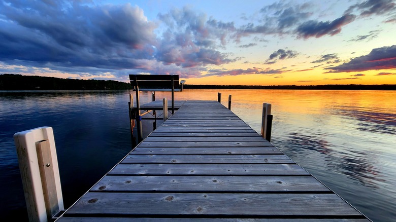 Sunset on Sugar Lake in Minnesota