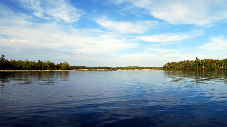 Sugar Lake in Minnesota on a clear day