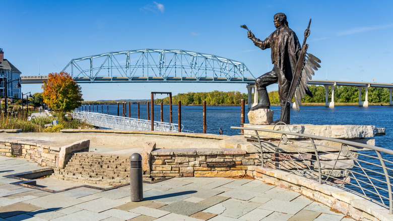 Riverfront view of Wabasha, Minnesota