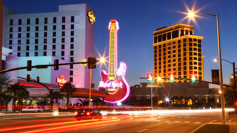 The Hard Rock Casino and Beau Rivage Casino in Biloxi, Mississippi