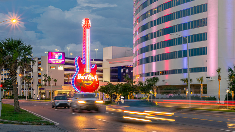 Outside the Hard Rock Casino