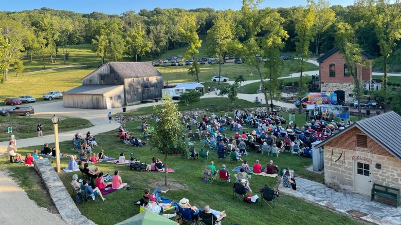 Locals at a Hermann, MO event