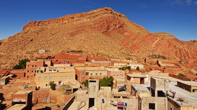 A typical Amazigh (Berber) village in the Dadès Gorge, Morocco