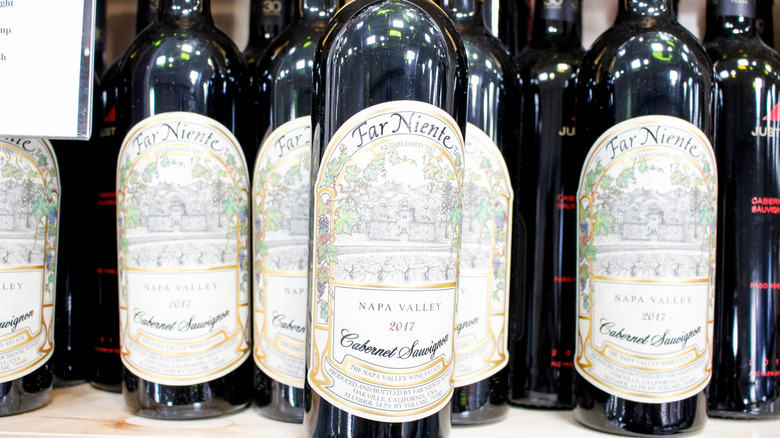 Bottles of wine from Far Niente