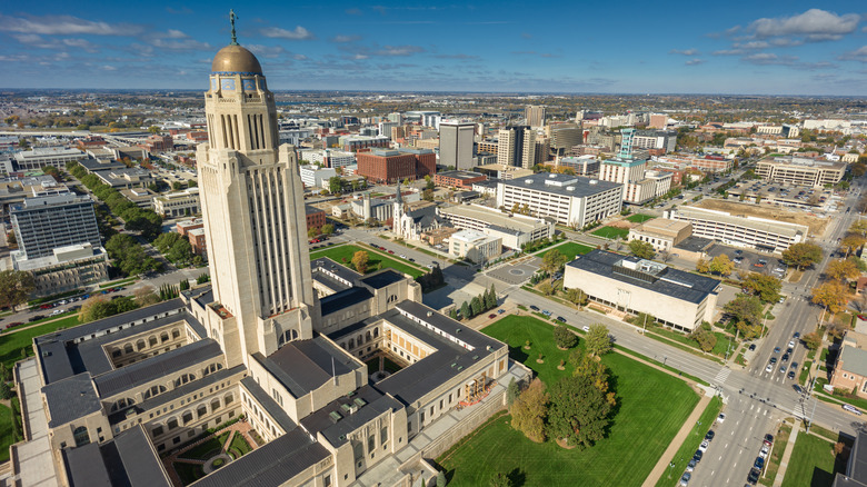 Lincoln from the air