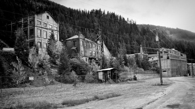 The abandoned mining town of Burke, Idaho