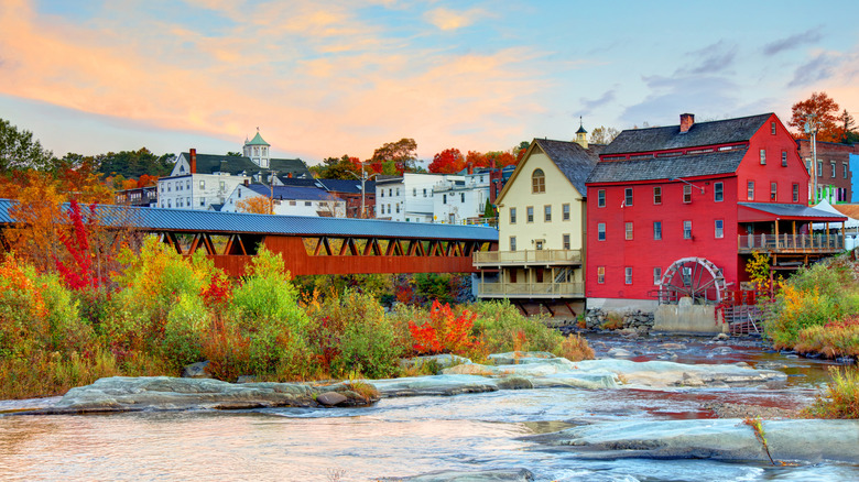 Littleton New Hampshire river landscape