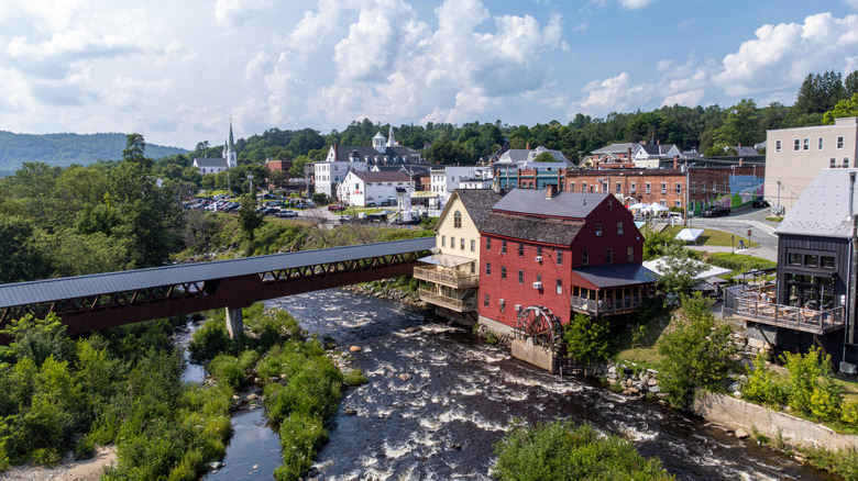 Aerial view of Littleton New Hampshire