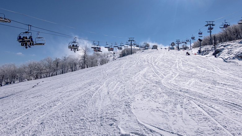 Ski slope in Beech Mountain, North Carolina