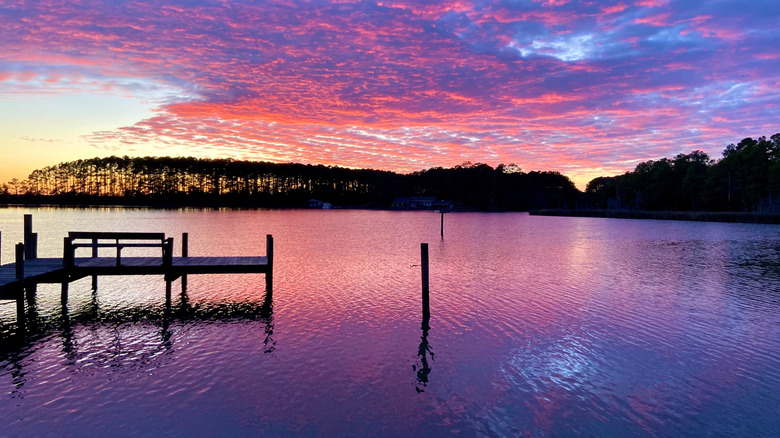 Sunset over Chesapeake Bay from Virginia's Northern Neck