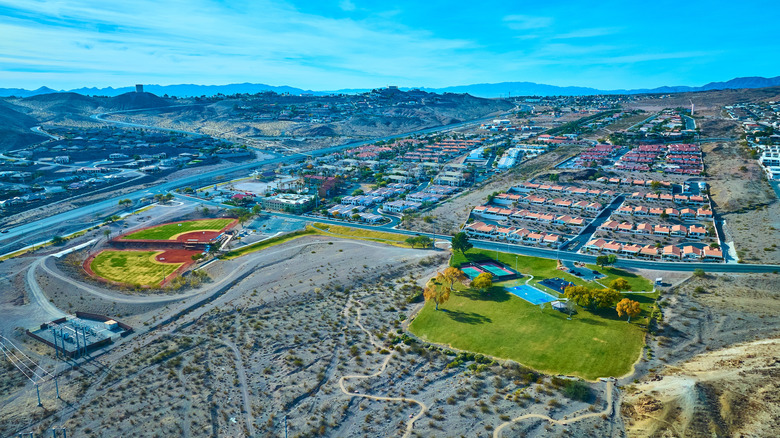 Aerial view of Boulder City, Nevada