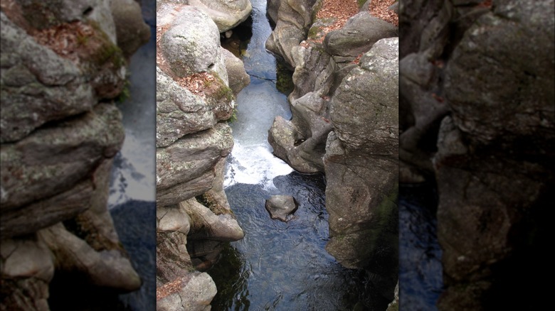 Sculptured Rocks Natural Area waterfall rock formation