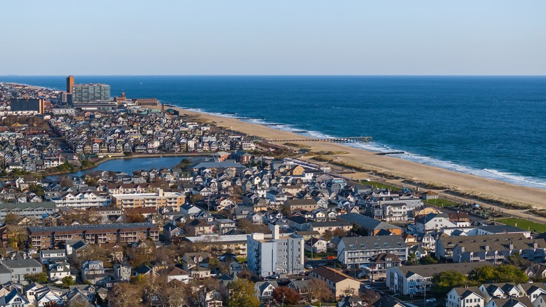 The coast of Bradley Beach Park