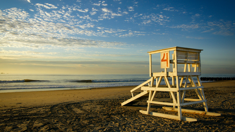 Lifeguard stand on Bradley Beach