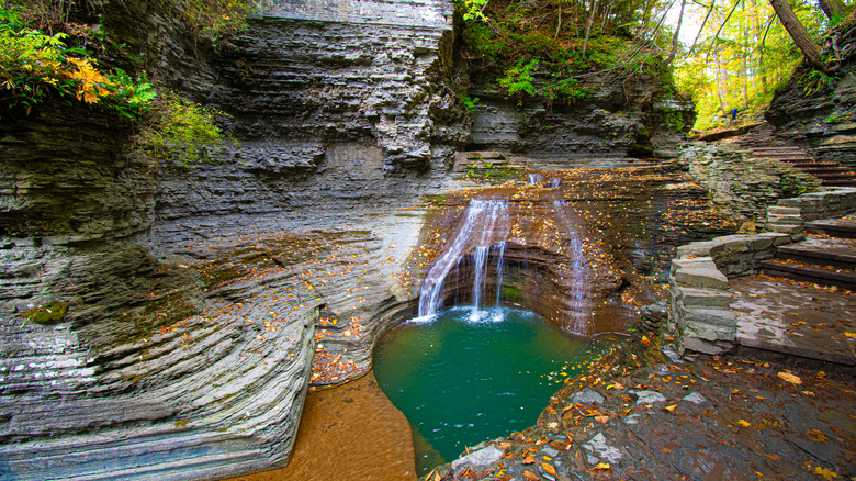 swimming hole at Buttermilk Falls State Park