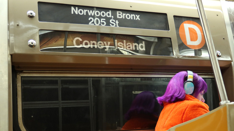 D to Coney Island train