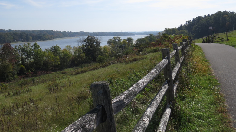 Empire State Trail running along a river