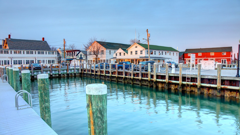 Waterside buildings in Greenport