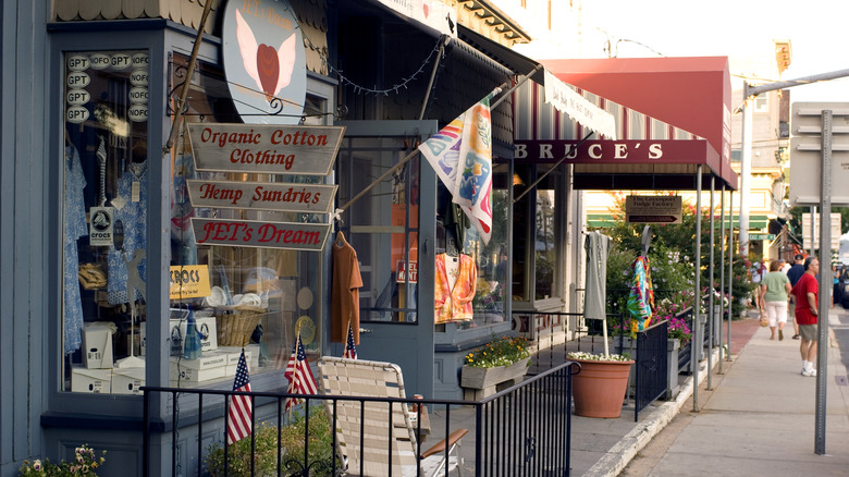 Stores in Greenport's center