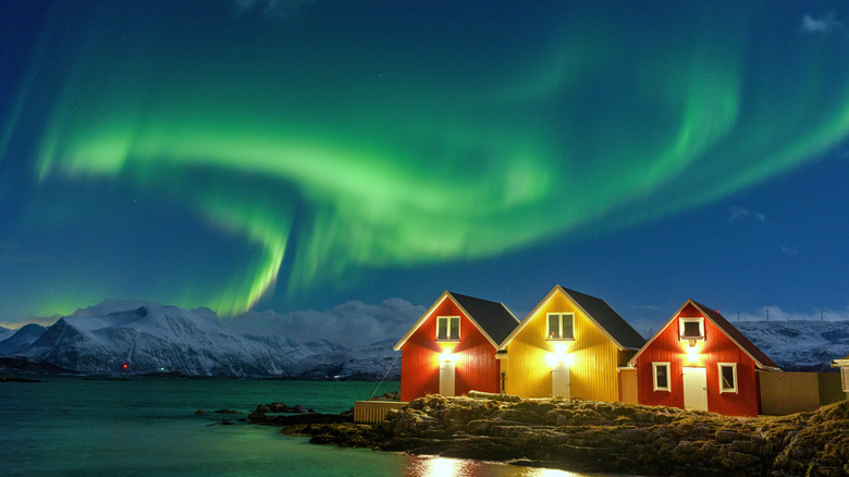 Northern lights over Tromso, Norway